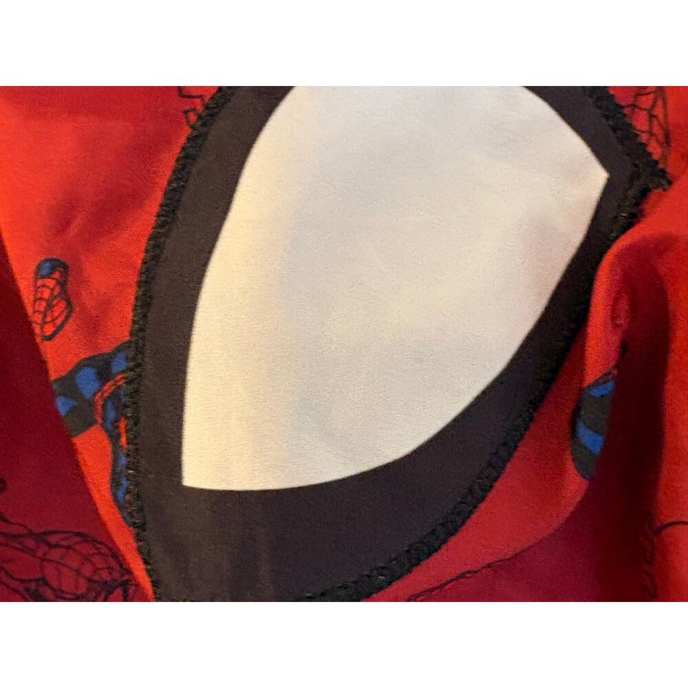 Marvel Spider-Man Boys Jacket Size 5 Red Hooded Lightweight Windbreaker - Picture 13 of 13